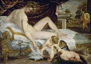 Lambert Sustris Venus and Love oil painting artist